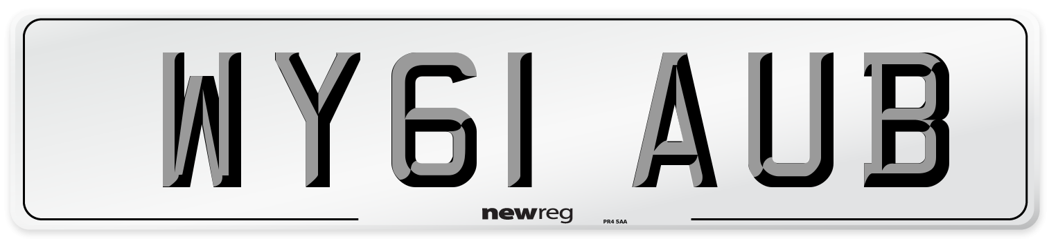 WY61 AUB Number Plate from New Reg